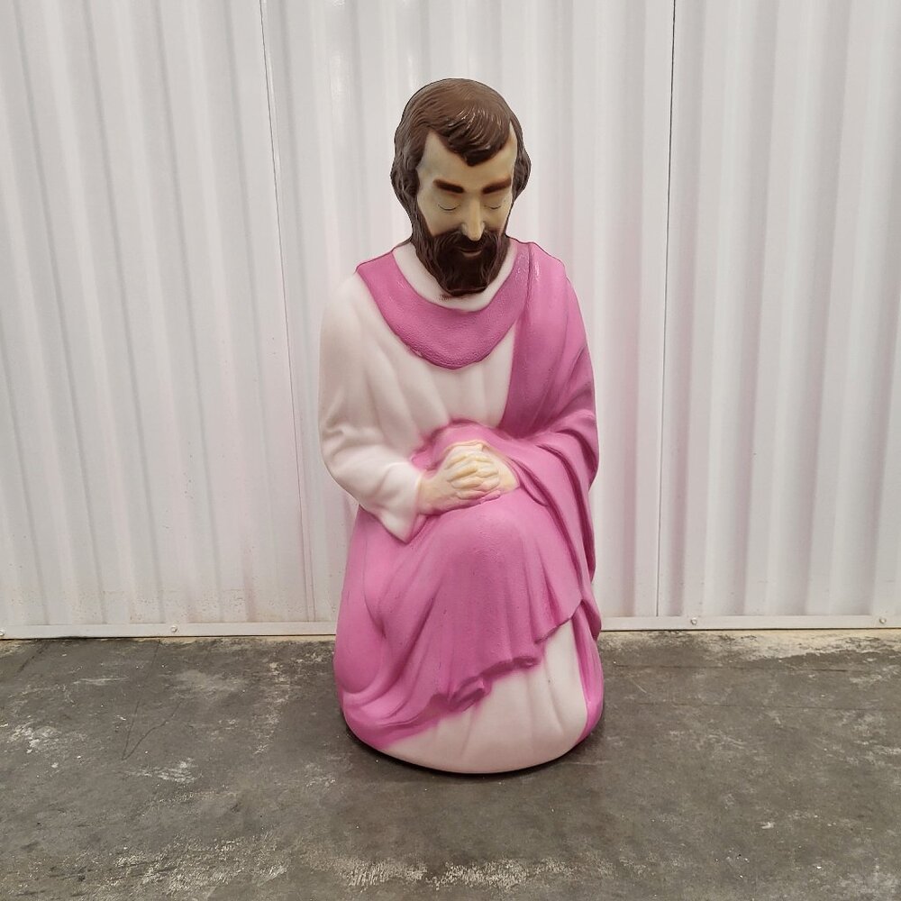 Vintage Empire Light Up Blow Mold Christmas Nativity Joseph with Wire Tested